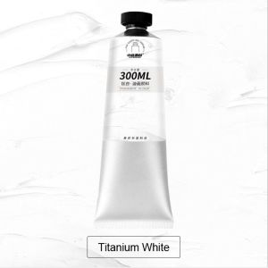 Transon Materials Oil Painting 300ml Aluminum Tube Single Large Capacity for Artist Art Student Beginner Oil Paint，Art Color Paint Supplies School Stationery Painting Tools White Blue
