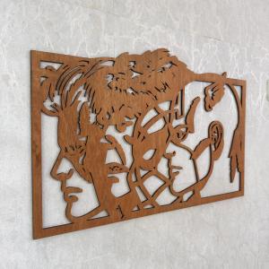 Pajangan Dinding Kayu Dekorasi Art Home Decor Motif Hero