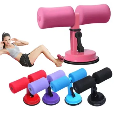 Upgraded Sit Up Aids Bar Double-rod Sit Up Aids Self Suction Waist Abdomen Exercise Fitness Home Training 仰卧起坐辅助器