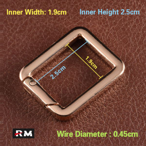 Không May Phụ Kiện Hành Lý Mở Vuông Mùa Xuân Khóa Woc Túi Xách Túi Đeo Vai Sửa Đổi Khóa Vuông Vòng Lò Xo Hợp Kim Kẽm Kết Nối Khóa Trang Sức Móc Khóa