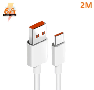 Xiaomi 120W USB-C Fast Charger Cable 6A Turbo Charge Cord for Mi 11/12/12s Ultra/Poco X4 Pro/F3/Redmi Note 10/K40/Black Shark - Type C Quick Charging Data Sync Cable Black