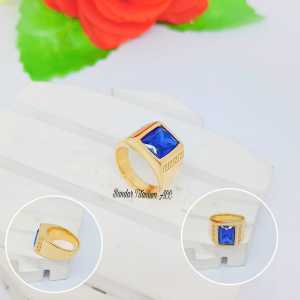 CINCIN COWO TITANIUM   KOTAK MINIMALIS LIST ZIGZAG  FASHION ANTI KARAT DAN ANTI LUNTUR (COD)