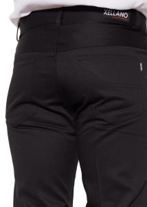 Celana Panjang Pria Formal Slimfit Bahan Drill Saku Jeans Kantor Formal Nonformal Warna Hitam Abu