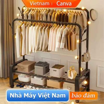 canva Kệ Treo Quần Áo Đa Năng Thanh treo quần áo Cao cấp thép cac bon Sắc Sào phơi Cao cấp