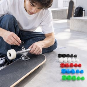 NEXTYOO 10pcs/set Nhiều màu sắc Bạc lót sửa chữa trục ván trượt PU Tổng quát Bộ phụ kiện chống sốc cho chén xoay Chất lượng cao. Đệm giảm xóc PU Dành cho ván trượt dài Tricked Boards Double Kick