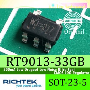 2 BUAH - RT9013-33GB Fixed 33V 500mA Linear Voltage Regulators LDO SOT-23-5 WJ Richtek Technology Corporation - 2 BUAH