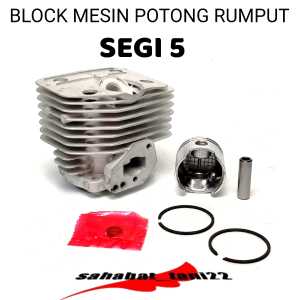 Cylinder Block Blok Komplit Mesin Potong Rumput Model segi lima 328 318
