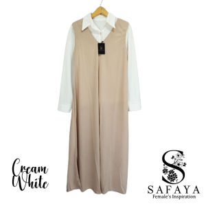 STELAN OVERALL Korean Style Dress inner outer Gamis Busana Muslimah Terbaru 2024 SAFAYA SYAKILA