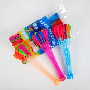 ลูกโป่งน้ำ แบบลูกเล็ก แพค3พวง (111ลูก) Water Balloons พร้อมหัวต่อสายยาง ลูกโป่งคละสี