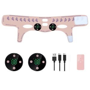 EMS Head Massage Face Relaxation USB Charging Facial Slimming Strap Face Lifting Reduce Double Chin Cheek Lift Up Face Thin Mask