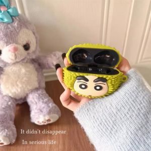 3D Cartoon Crayon Shin-Chan Case for Apple AirPods 1 2 3 Pro Case for AirPods Pro2 Case Cute Cover Earphone Protective Case Earphones Accessories