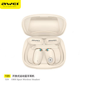 TZ9 OWS Earphones Wireless Bluetooth 6.0 ENC HD Call Noise Cancellation Open Ear Earbuds with Mic IPX4  HiFi Stereo Sound Waterproof Sport Earhook Earphone with Detachable Label Pole
