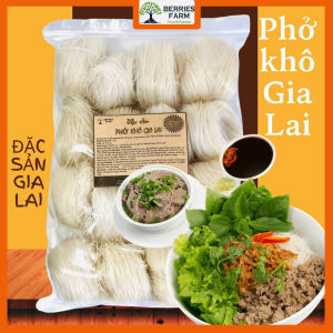 Combo bánh PHỞ KHÔ GIA LAI tuỳ chọn từ 100% gạo sợi dai - đặc sản Gia Lai phở trộn hai tô có bán tương đen | Berries Farm