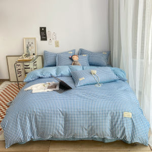 Small Plaid Pattern Style Single Quilt Cover Double Bed Down Duvet Cover 220x240cm Large Size Quilt Cover Without Pillowcase2026