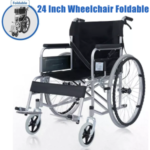 Foldable Lightweight Smart Electric Wheelchair Long Battery Life for Elderly Disabled | 20AH lead‑acid batteries