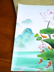 【Ship in 24H】荷花净秽贴 荷花贴 鲤鱼莲花图 蓮花紙 莲花贴纸 风水 鯉魚 荷花贴 荷花净秽贴 招财贴 防水门贴 卫生间荷花净秽化污为财鲤鱼图画好运连连 Lotus Sticker Feng Shui Sticker