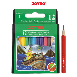 Joyko Pensil Warna Panjang CP 103 / Pendek CP 107 / 1 Pack isi 12 Pensil Joyko Color Pencil Pinsil Warna