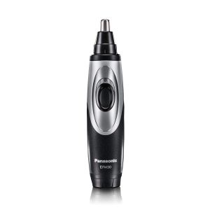 Máy cắt lông mũi tai và mặt Panasonic ER430K dùng được khi khô hoặc ướt với hệ thống hút bụi.