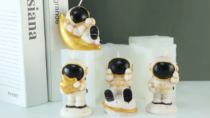 Phi Hành Gia Bức Tượng Khuôn khuôn silicon Xà Phòng Cho Xà Phòng Trang Trí Nội Thất Không Gian Người Đàn Ông khuôn silicon