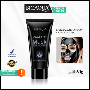 [BPOM]BIOAQUA masker peel off Mask Charcoal Anti-Blackhead mask 60g