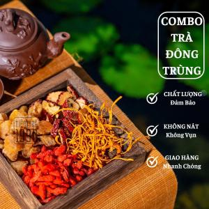 Combo 20 Gói Trà Đông Trùng Giúp Ngủ Ngon Giải Độc Kỷ Tử Long Nhãn Táo Đỏ Trà Thảo Mộc - Tiệm Trà 1990s