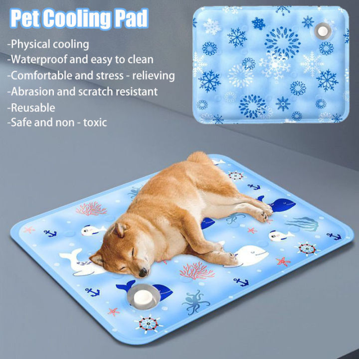 S-XL Pet Cooling Pad Cat Dog Summer Ice Pad Waterproof