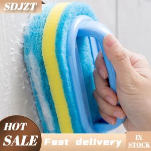 SDJZT Dày Làm sạch bàn chải với xử lý nhà bếp miếng bọt biển lau phòng tắm gạch bồn tắm làm sạch miếng bọt biển nhà loại bỏ vết bẩn công cụ làm sạch