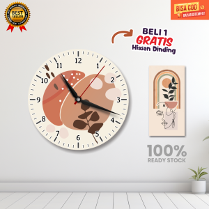 Grosir jam dinding Beli 1 GRATIS 1 hiasan dinding/jam dinding anak Tema Aesthetic/jam dinding anak karakter/jam dinding anak aesthetic