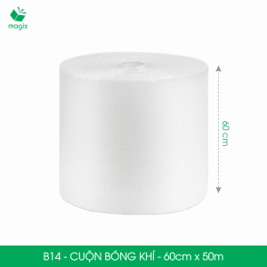 B14 - Khổ 60 cm x 50 (m) - Cuộn Bong Bóng Khí - Màng xốp hơi