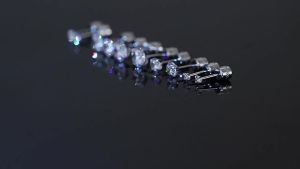 1 Pair (2pcs)Titanium Stainless Diamond Earrings for Men Women