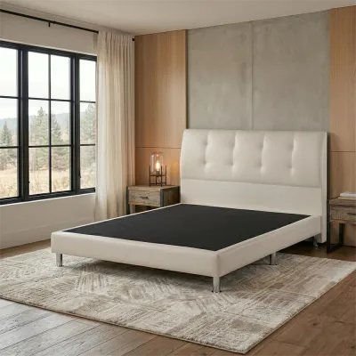 PU Leather Divan Bed Frame - Color Choice - Free Assembly - Available single - super single - queen - king size