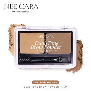 N414 NEE CARA Dual-Tone Brow Powder นีคาร่า ดูอัลโทน บราว พาวเดอร์ พาเลทท์คิ้วฝุ่น