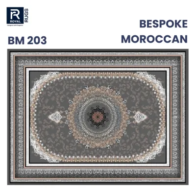 Royal Rugs - Karpet Bespoke Moroccan 300x400 cm - Permadani Untuk Ruang Tamu & Kamar Tebal Antisliip