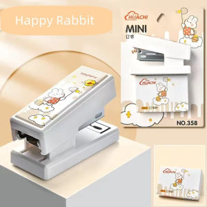 Mini cute Stapler Set with Staples Cartoon Portable Office Accessories Stationery Paper Binding Paper Fixing Paper Binder Set