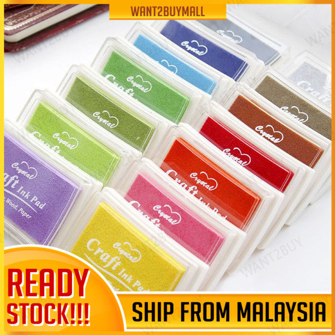 Standard Colourful Single Colour Stamp Pad Ink Pad Fingerprint Art