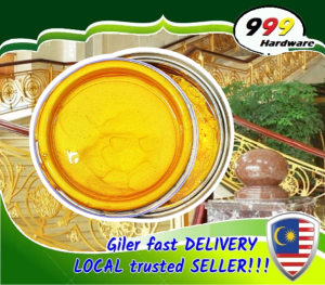 999 GOLD 1L SOLVENT PAINT / EMAS / HOUSE GATE / GOLD COLOUR / CAT MINYAK EMAS / PAGAR PINTU / WROUGHT IRON
