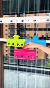 5pcs Plastic Windproof Clamp Clothesline Pole Quilt Drying Clip Outdoor Clothes Hanger Fixed Clamp