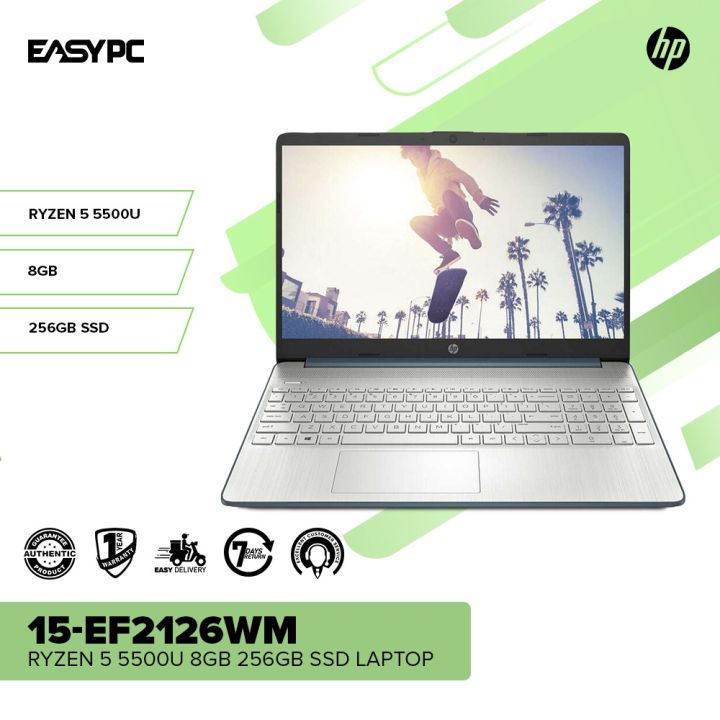 Easypc Hp 15 Ef2126wm Ryzen 5 5500u8gb256gb Ssdwin11 Laptop Ps No Bag Included Lazada Ph 0705