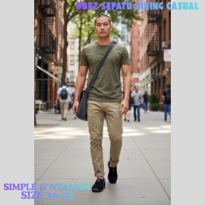 Sepatu Casual Slip On Anti Slip Fashion Mules Loafer Kerja Kuliah dan Santai Pria DBEZ SPC02B