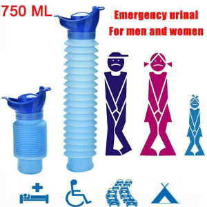 DANDARU  Outdoor Travel Foldable Urinal Bottle Urine Bag Urinal Pee Funnel Portable Toilet