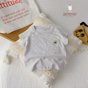 Quần sọt kaki đùi và áo thun ba lỗ hàn quốc tank top cho bé trai bé gái 1 đến 7 tuổi BERNIE