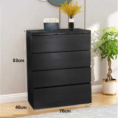STON 3/4/5 Layer Chest Drawer Storage Cabinet Wardrobe Cupboard Wardrobe Bedroom Nordic Style Solid Wood White Putih Baju Almari Baju Cloth 抽屉柜