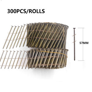Max thread nail Coil Nails 38mm 55mm 70mm 80mm Pallet Coil Nailer CN55 CN70 80 Pneumatic Nailer Wooden Pallets Coil Roofing Nail