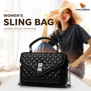 Women’s PU Leather Crossbody Bag – Quilted Shoulder Bag TXN