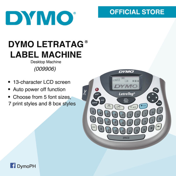 DYMO LetraTag® Desktop Label Machine includes 1 pc Dymo Label Tape
