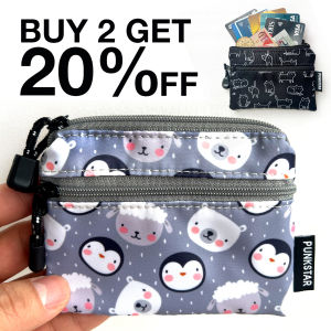 PUNKSTAR Coin Purse Key Pouch Mini Change Wallet Card Holder Waterproof With Zipper