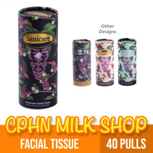 Sanicare Cylinder Box Facial Tissue 40-Pulls 3-Ply