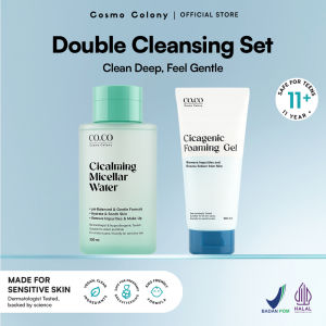 Cosmo Colony Double Cleansing Set Gel Low pH Cleanser & Micellar Water