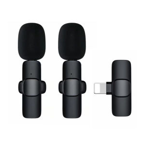 K9 Wireless Lapel Microphone For Phone/Tablet Noise Reduction Lavalier Clip On Mic For Live Stream