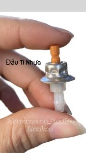 Đầu sạc chiết gas mini từ bình gas 12kg sang bình gas lon mini du lịchCục xạc ga +Tặng 10 nút nhựa nối xạc và ron đen